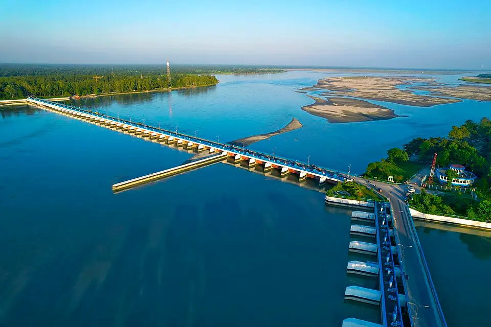 The Teesta Barrage in Bangladesh highlights the Teesta Water sharing issues with India.