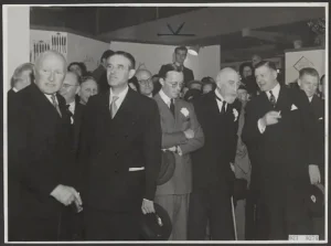 Potsdam Conference: Rise of Superpowers, New World Order and Beyond 4 This image commemorates the signing of the E.R.P. (Marshall Plan) law in Utrecht, featuring Prince Bernhard, W. Averell Harriman, and other dignitaries, offering historical insight into international diplomacy.