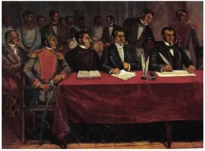 Mexican War of Independence: From the Cry of Dolores to Freedom 2 An illustration of the Congress of Anáhuac (a historic region in Mexico) highlighting its crucial role in shaping the Mexican War of Independence and the quest for national sovereignty.