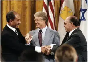 President Jimmy Carter at Camp David Accords negotiations in 1978